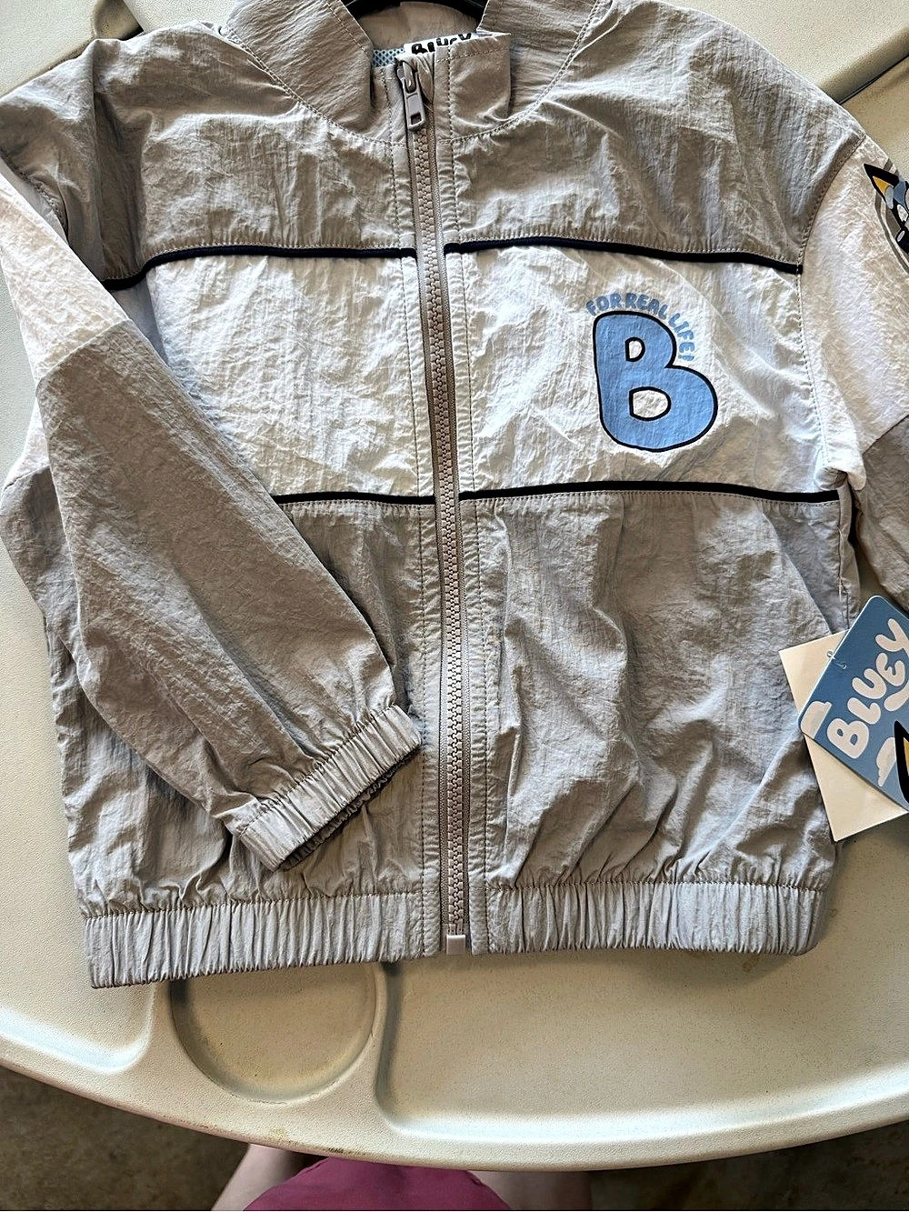 Bluey 3T Gray Lightweight Jacket NWT